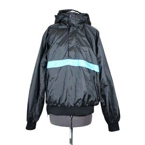 Seattle Blues vintage 90s stash hood 1/2 zip water resistant‎ windbreaker jacket